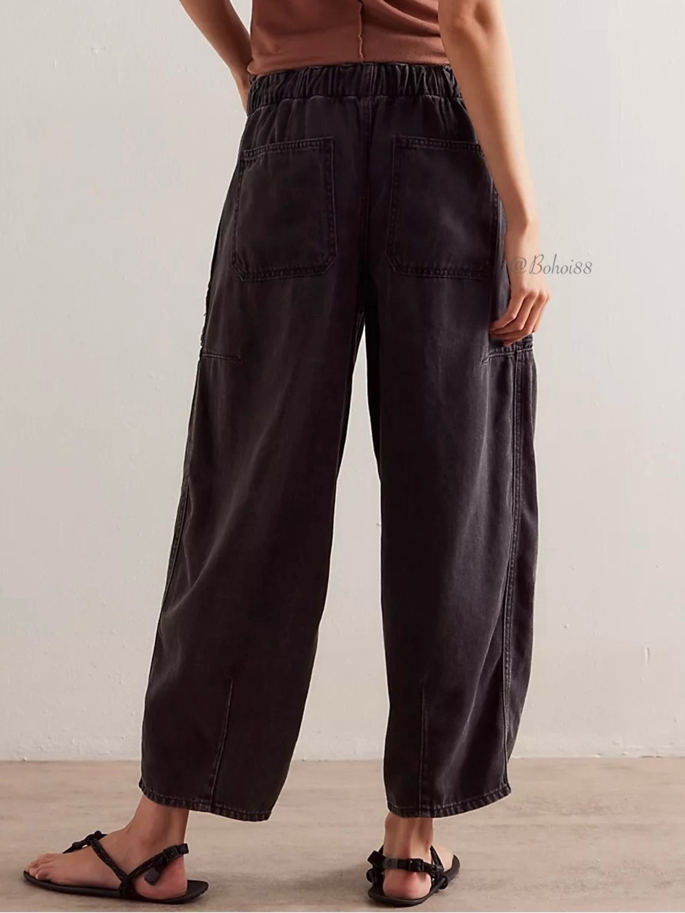 NWT Free People We The Free Silverton Pull-On Barrel Jeans - Picture 3 of 12